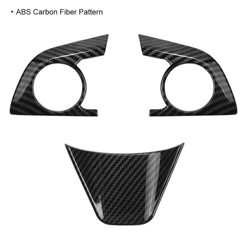 CKE Compatible with Toyota Camry Accessories 2024 2023 2022 2021 2020 2019 2018 for Avalon Accessories 2022-2019 Car Center Console Steering Wheel Button Cover Trims -Carbon Fiber Style - Image 2
